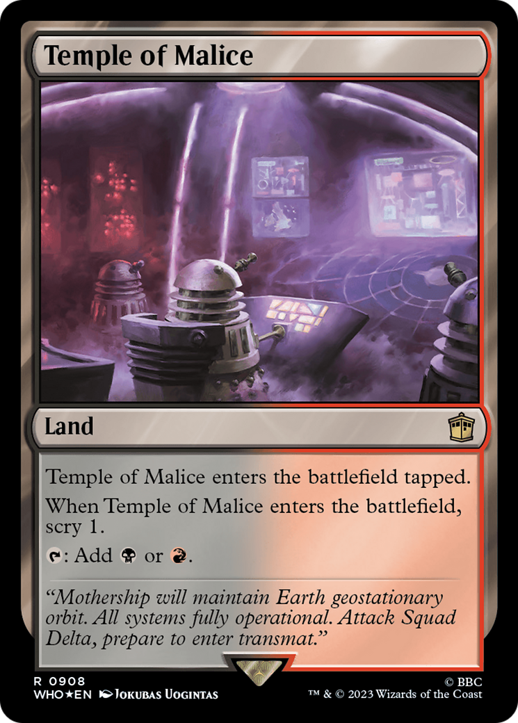 Temple of Malice (Surge Foil) [Doctor Who] | Exor Games Bridgewater