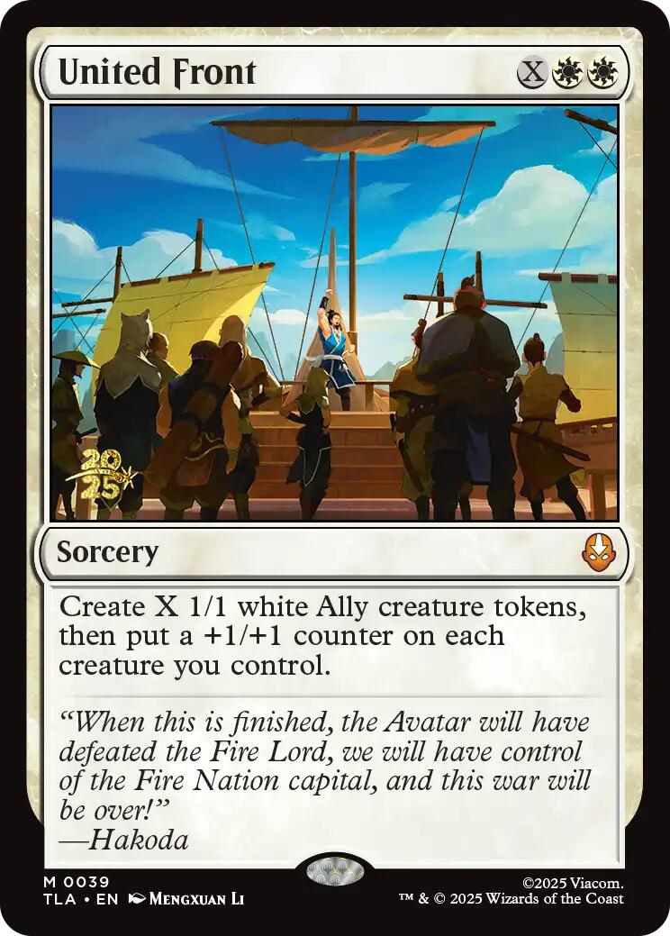 United Front [Avatar: The Last Airbender Prerelease Cards] | Exor Games Bridgewater