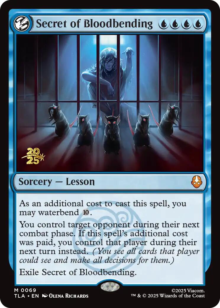 Secret of Bloodbending [Avatar: The Last Airbender Prerelease Cards] | Exor Games Bridgewater