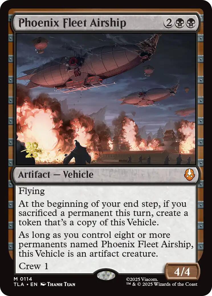 Phoenix Fleet Airship [Avatar: The Last Airbender Prerelease Cards] | Exor Games Bridgewater