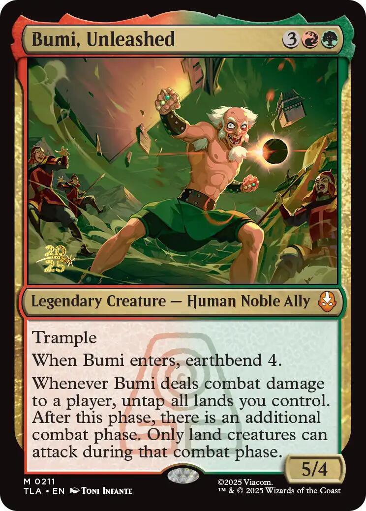 Bumi, Unleashed [Avatar: The Last Airbender Prerelease Cards] | Exor Games Bridgewater