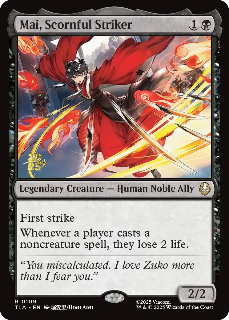 Mai, Scornful Striker [Avatar: The Last Airbender Prerelease Cards] | Exor Games Bridgewater