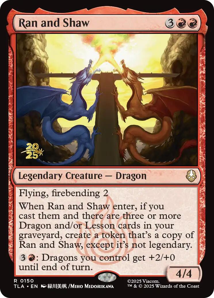 Ran and Shaw [Avatar: The Last Airbender Prerelease Cards] | Exor Games Bridgewater