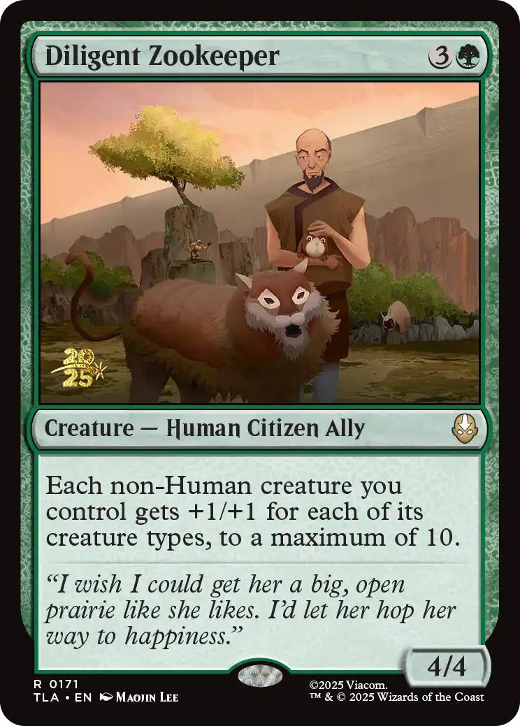 Diligent Zookeeper [Avatar: The Last Airbender Prerelease Cards] | Exor Games Bridgewater