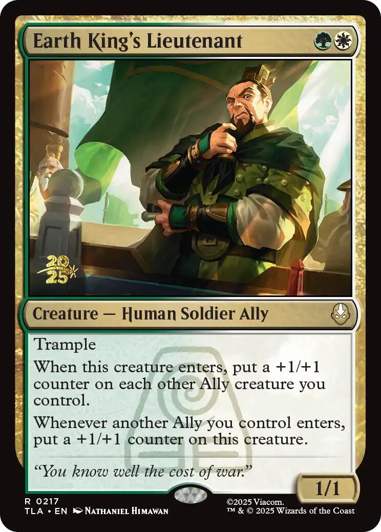 Earth King's Lieutenant [Avatar: The Last Airbender Prerelease Cards] | Exor Games Bridgewater