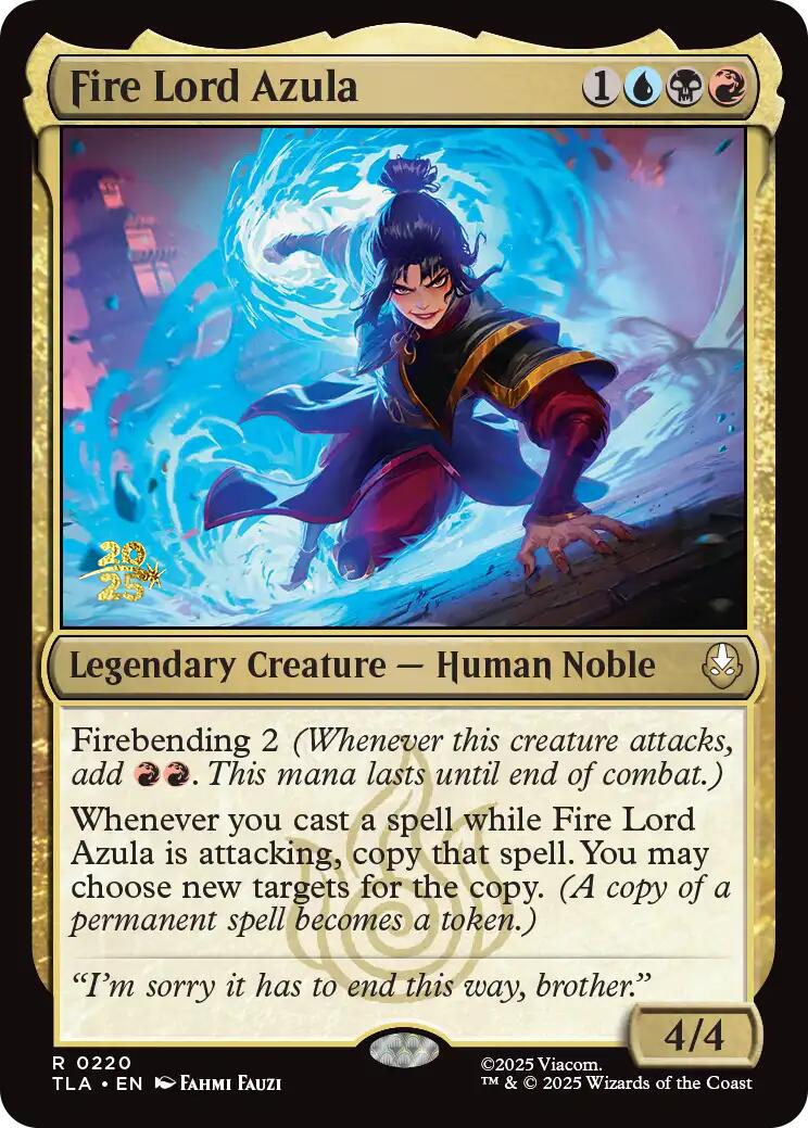 Fire Lord Azula [Avatar: The Last Airbender Prerelease Cards] | Exor Games Bridgewater