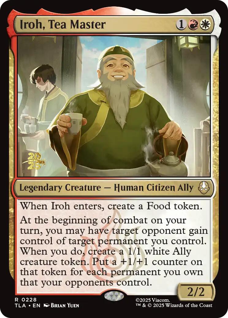 Iroh, Tea Master [Avatar: The Last Airbender Prerelease Cards] | Exor Games Bridgewater
