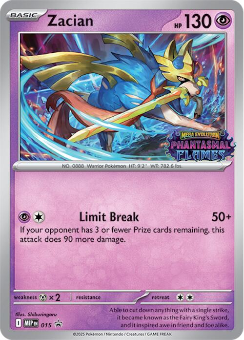 Zacian (015) (Prerelease) [Mega Evolution Promo] | Exor Games Bridgewater