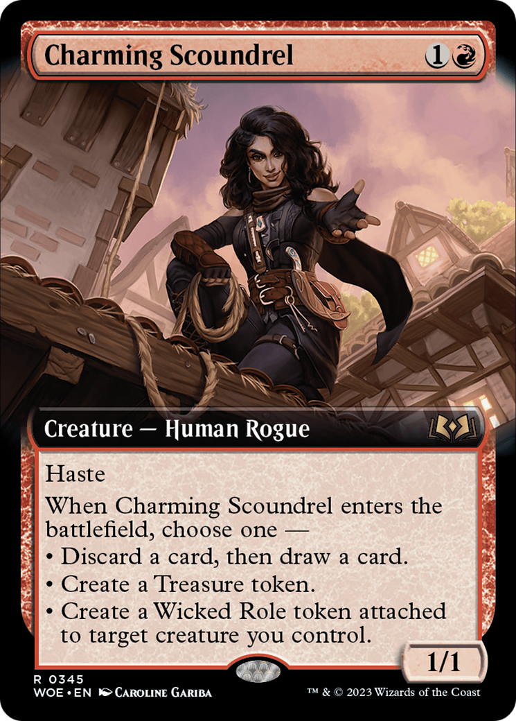 Charming Scoundrel (Extended Art) [Wilds of Eldraine] | Exor Games Bridgewater