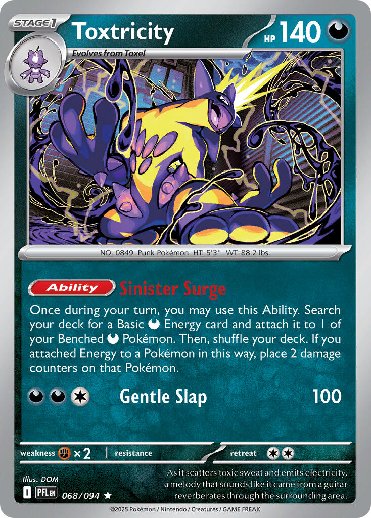 Toxtricity (068/094) (Theme Deck Exclusive) [Mega Evolution: Phantasmal Flames] | Exor Games Bridgewater