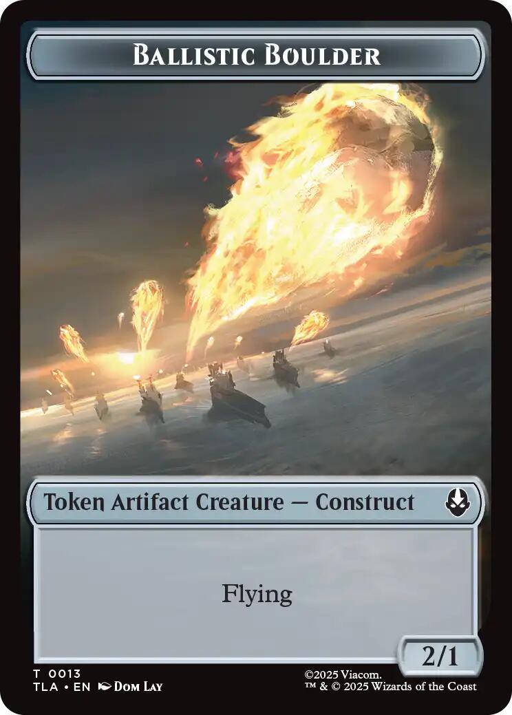 Ballistic Boulder // Soldier (0011) Double-Sided Token [Avatar: The Last Airbender Tokens] | Exor Games Bridgewater