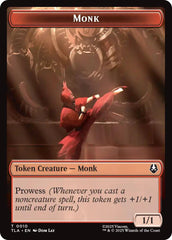 Monk // Food (0021) Double-Sided Token [Avatar: The Last Airbender Tokens] | Exor Games Bridgewater