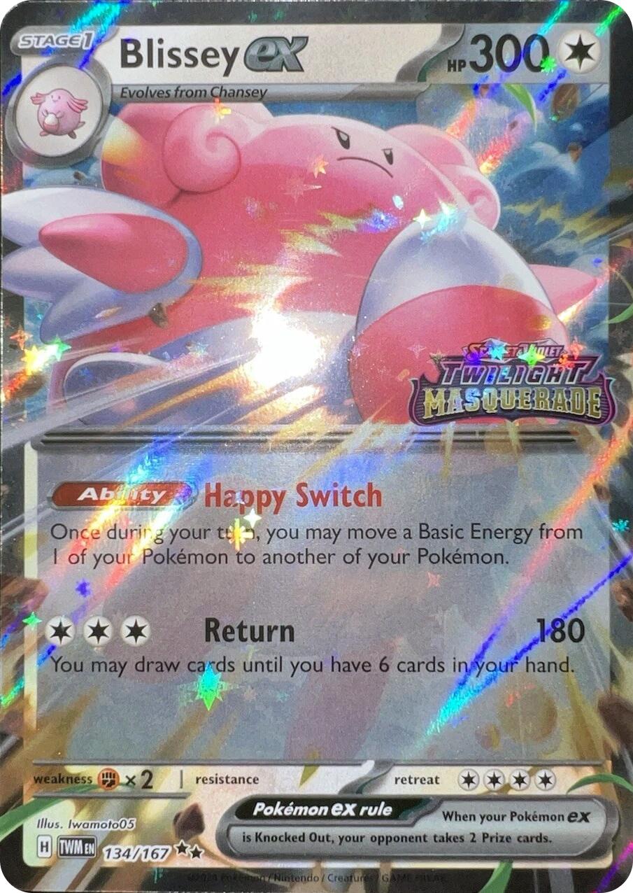 Blissey ex (134/167) (Cosmos Holo) [Scarlet & Violet: Twilight Masquerade] | Exor Games Bridgewater