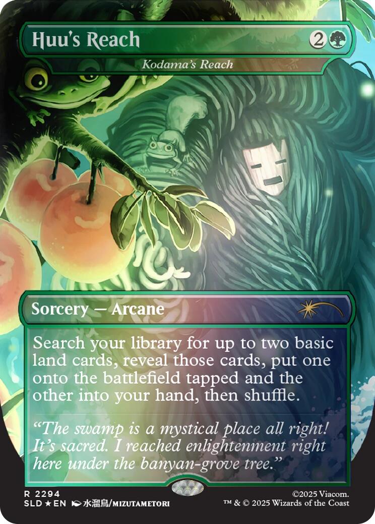 Huu's Reach - Kodama's Reach (Rainbow Foil) [Secret Lair Drop Series] | Exor Games Bridgewater