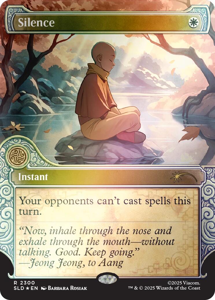 Silence (2300) (Rainbow Foil) [Secret Lair Drop Series] | Exor Games Bridgewater