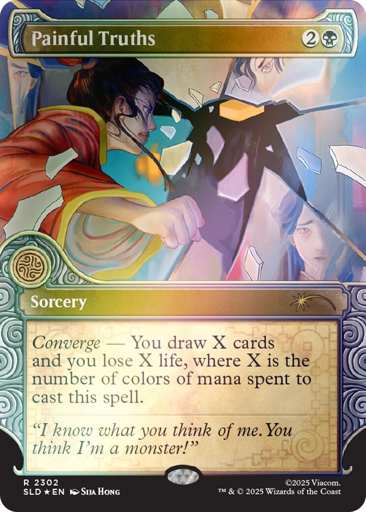 Painful Truths (Rainbow Foil) [Secret Lair Drop Series] | Exor Games Bridgewater