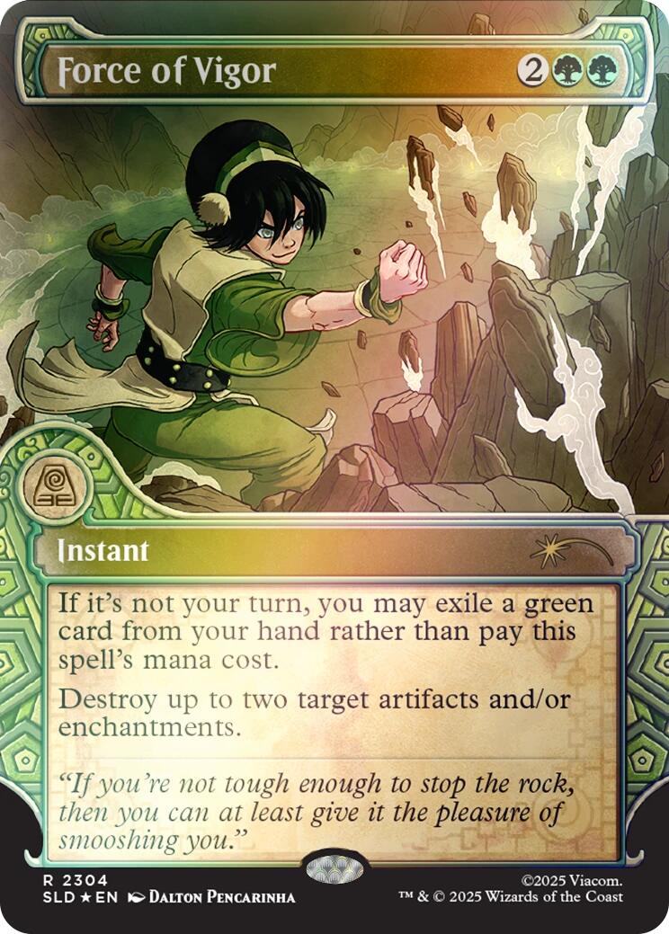 Force of Vigor (Rainbow Foil) [Secret Lair Drop Series] | Exor Games Bridgewater