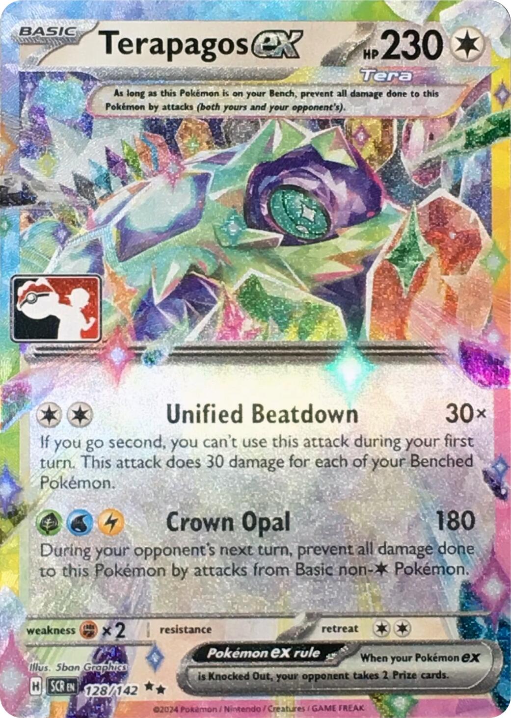 Terapagos ex (128/142) (Series 7) [Prize Pack Series Seven] | Exor Games Bridgewater