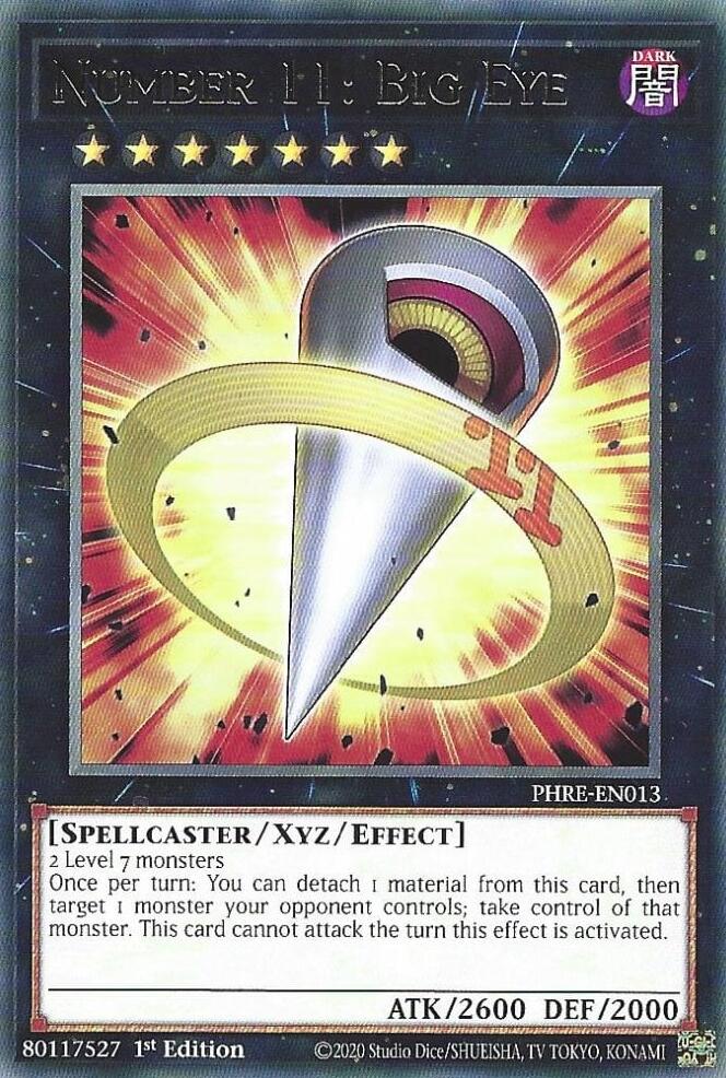 Number 11: Big Eye [PHRE-EN013] Rare | Exor Games Bridgewater