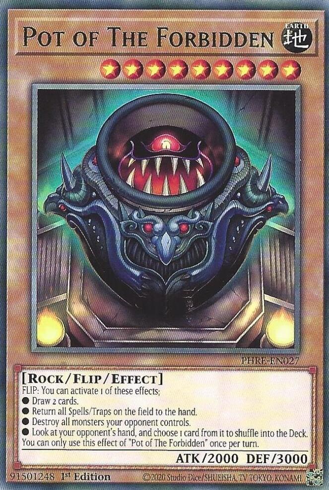 Pot of The Forbidden [PHRE-EN027] Rare | Exor Games Bridgewater