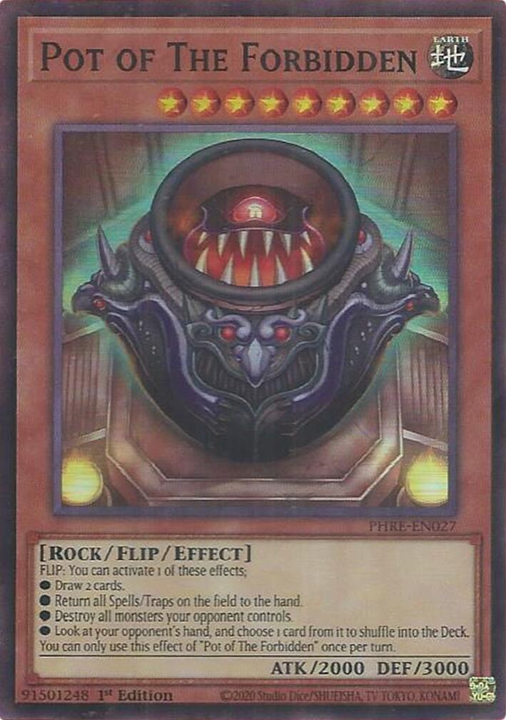 Pot of The Forbidden (Super Rare) [PHRE-EN027] Super Rare | Exor Games Bridgewater