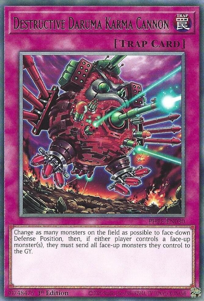 Destructive Daruma Karma Cannon [PHRE-EN030] Rare | Exor Games Bridgewater