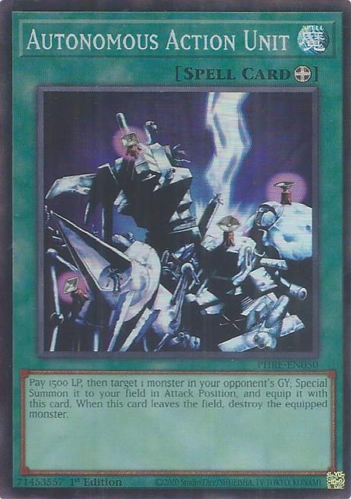 Autonomous Action Unit (Super Rare) [PHRE-EN050] Super Rare | Exor Games Bridgewater