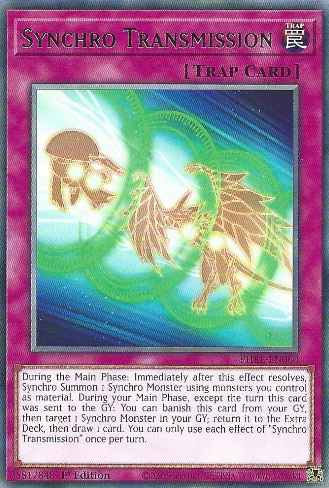 Synchro Transmission [PHRE-EN060] Rare | Exor Games Bridgewater