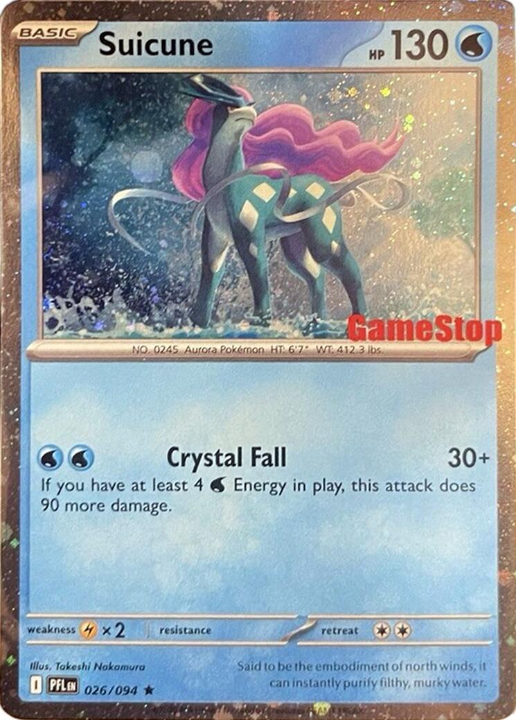 Suicune (024/131) (Cosmos Holo) (GameStop Exclusive) [Miscellaneous Cards] | Exor Games Bridgewater