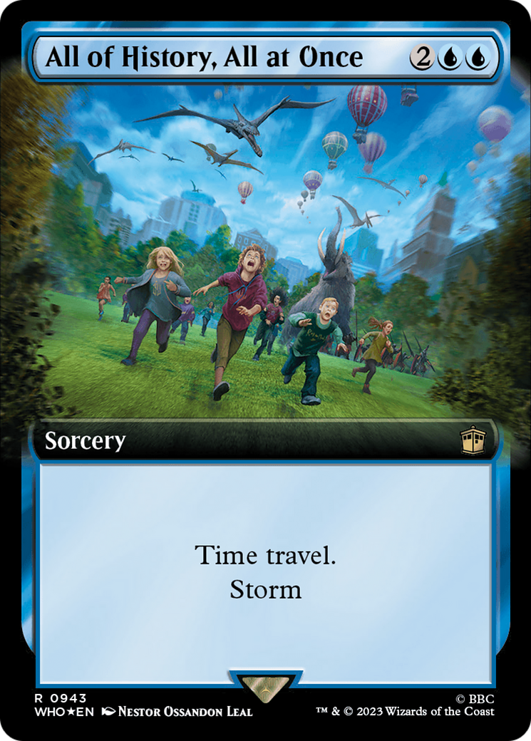 All of History, All at Once (Extended Art) (Surge Foil) [Doctor Who] | Exor Games Bridgewater