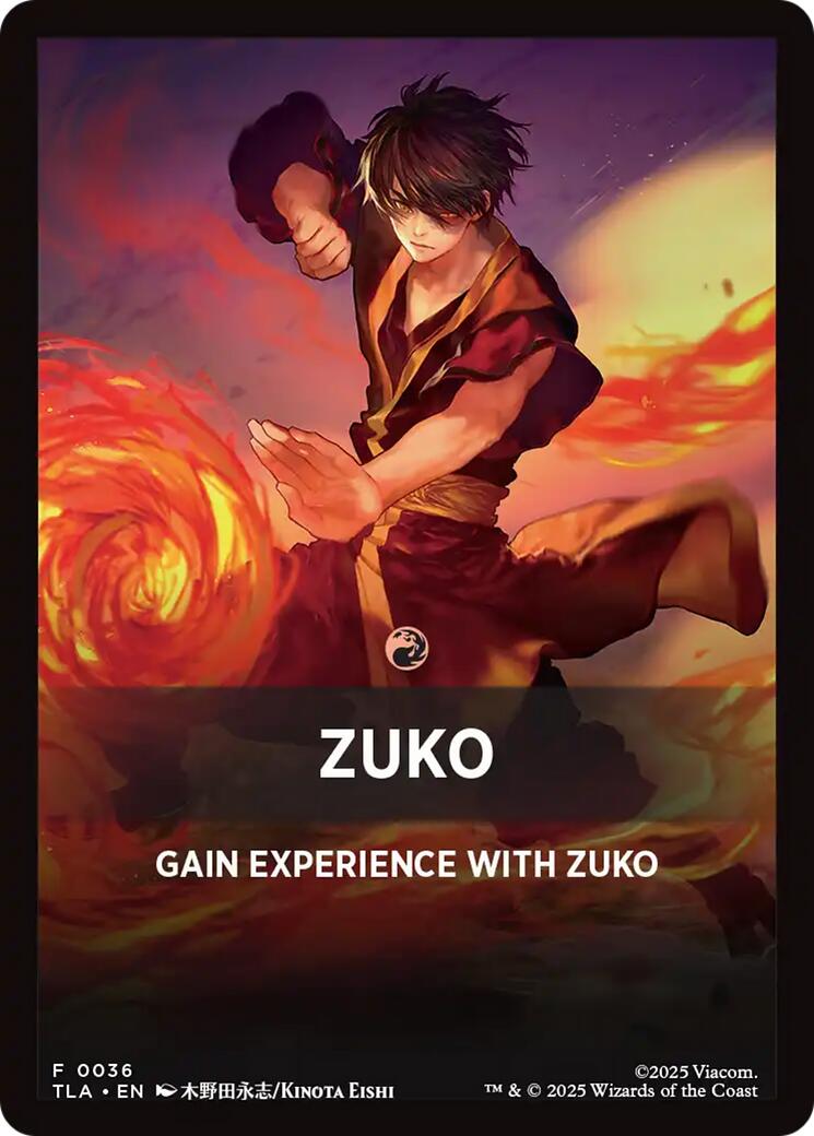 Zuko Theme Card [Avatar: The Last Airbender Tokens] | Exor Games Bridgewater