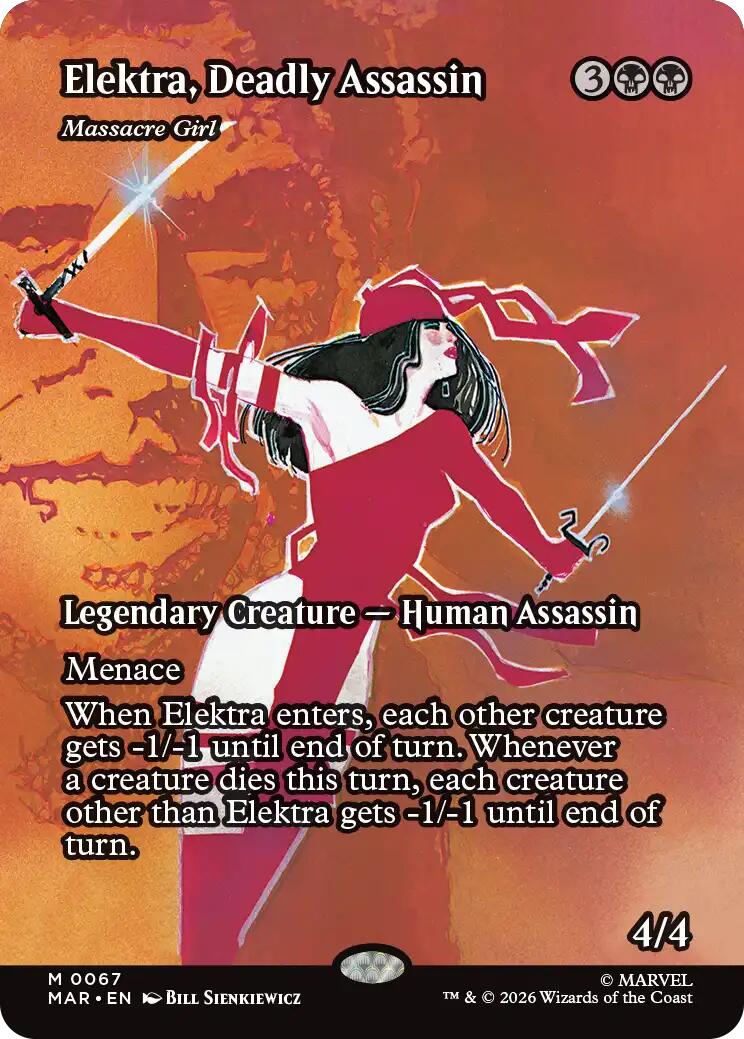 Elektra, Deadly Assassin - Massacre Girl (Borderless) [Marvel Universe: Eternal-Legal] | Exor Games Bridgewater