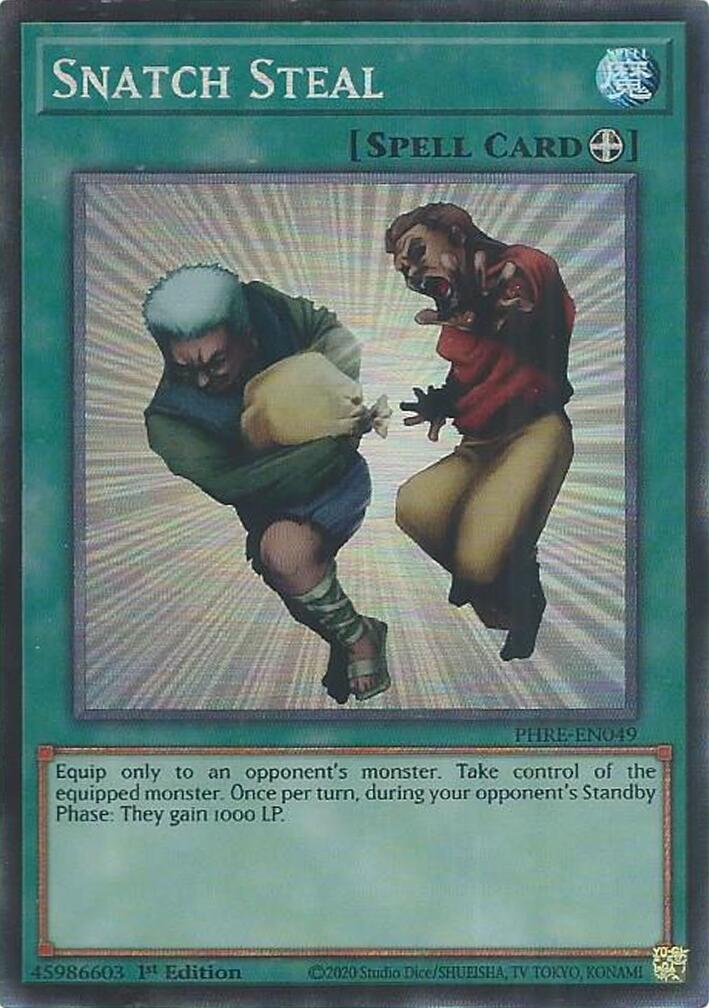 Snatch Steal (CR) [PHRE-EN049] Collector's Rare | Exor Games Bridgewater