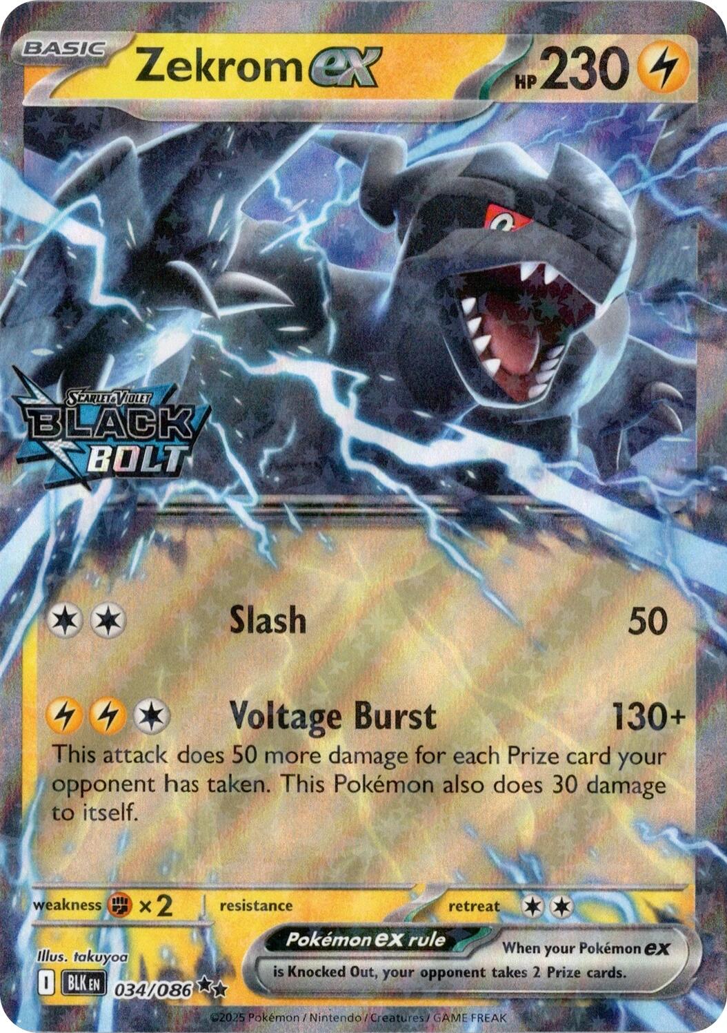 Zekrom ex (034/086) (Black Bolt Stamped) [Miscellaneous Cards] | Exor Games Bridgewater
