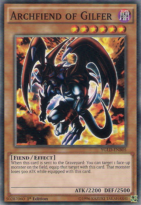 Archfiend of Gilfer [YGLD-ENB05] Common | Exor Games Bridgewater