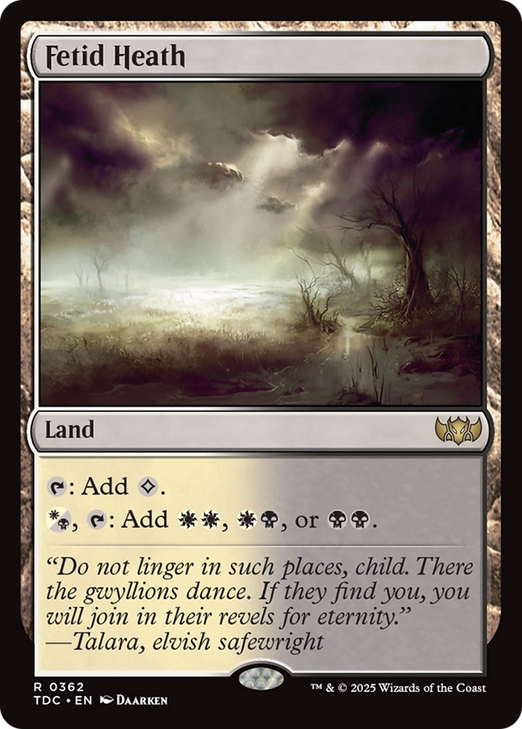 Fetid Heath [Tarkir: Dragonstorm Commander] | Exor Games Bridgewater