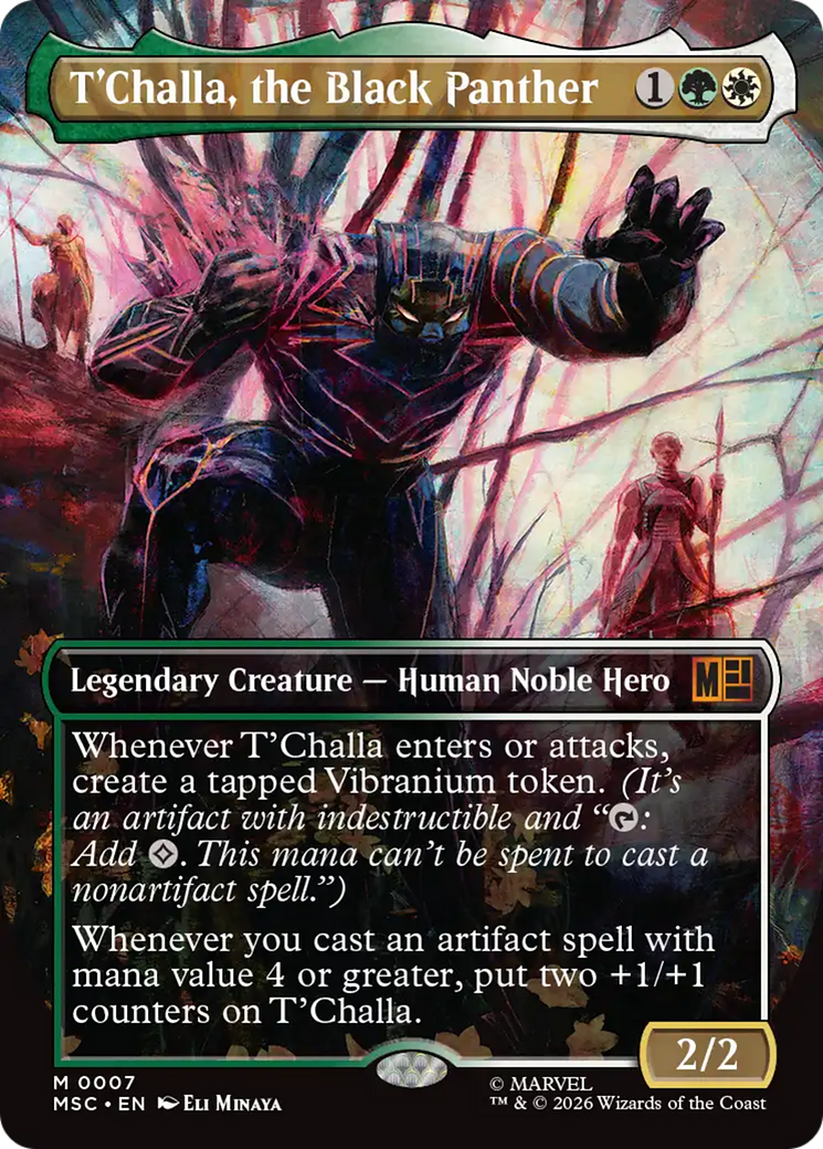 T'Challa, the Black Panther (Borderless) [Marvel Super Heroes Commander] | Exor Games Bridgewater