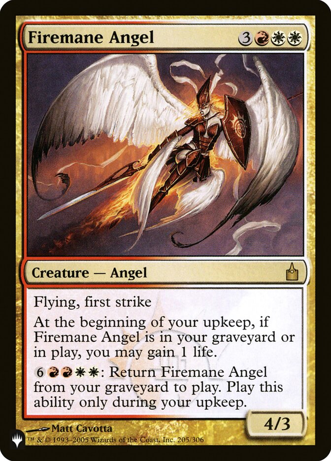 Firemane Angel [The List] | Exor Games Bridgewater