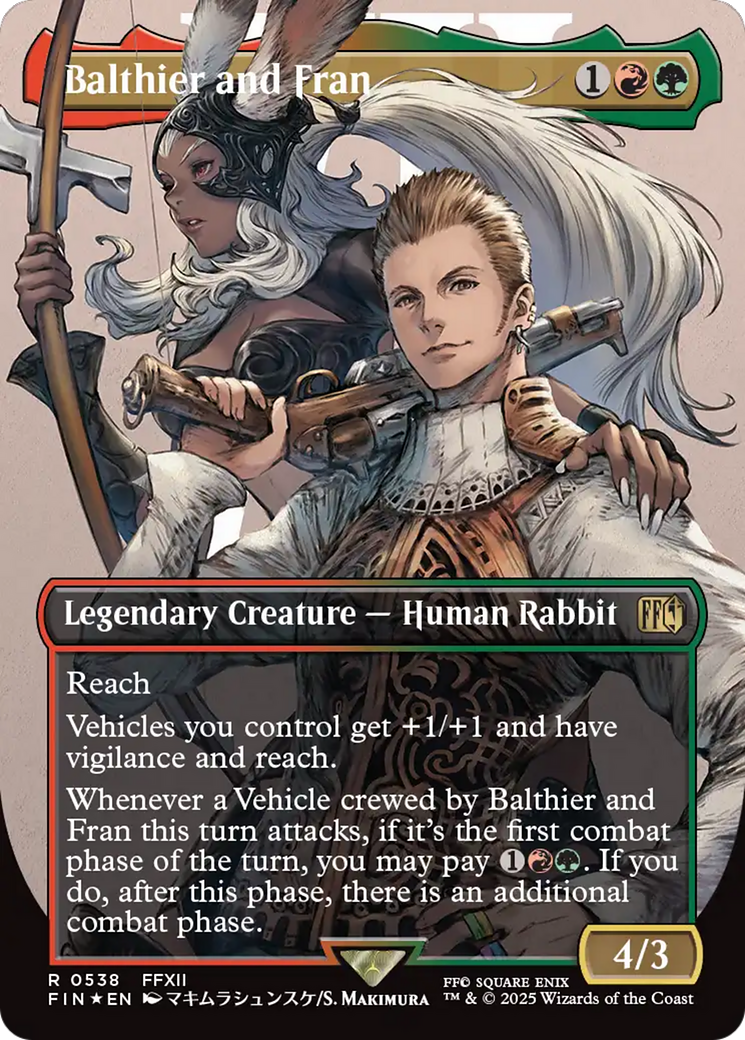 Balthier and Fran (Borderless) (Surge Foil) [FINAL FANTASY] | Exor Games Bridgewater