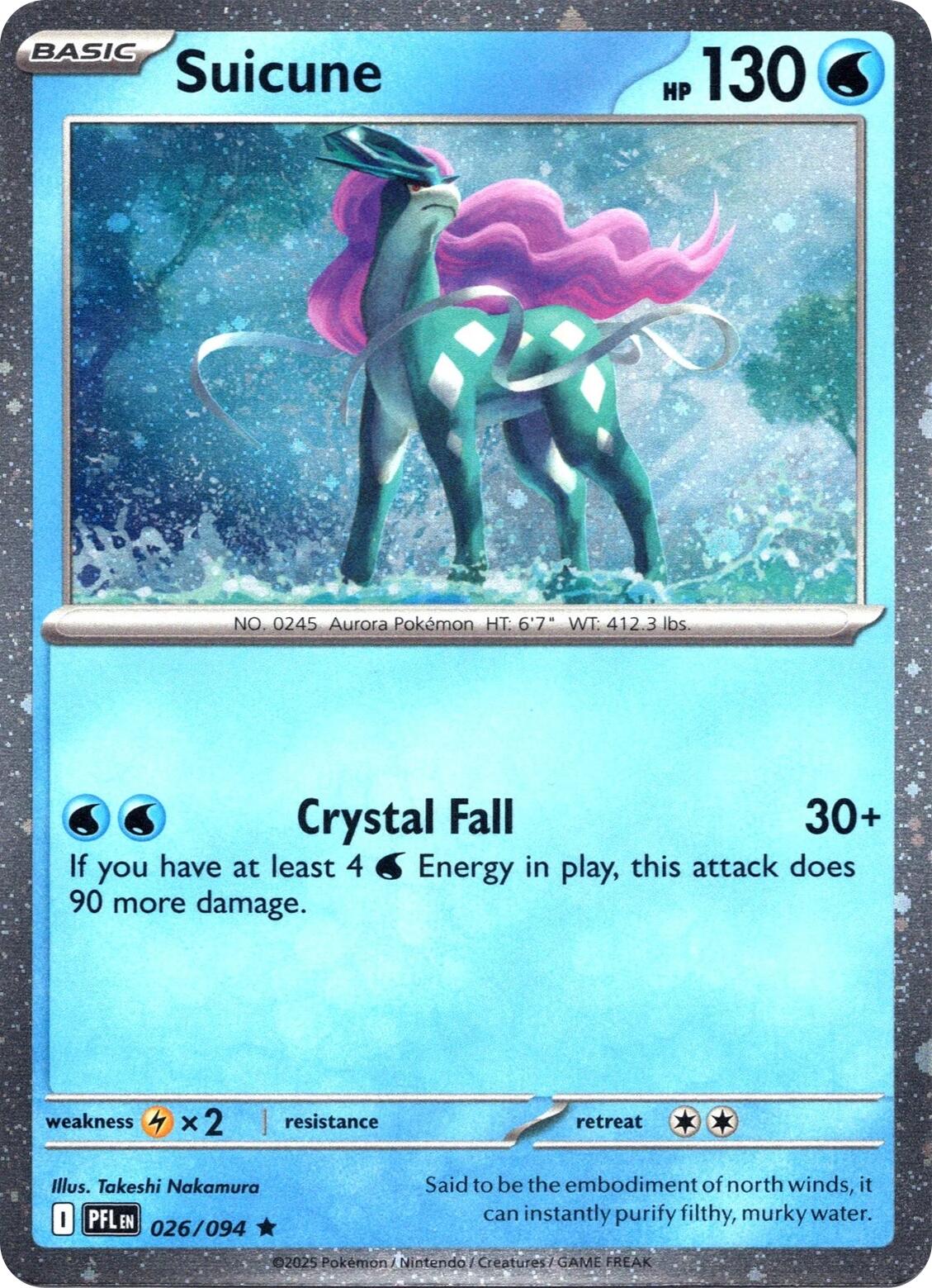 Suicune (026/094) (Cosmos Holo) [Miscellaneous Cards] | Exor Games Bridgewater