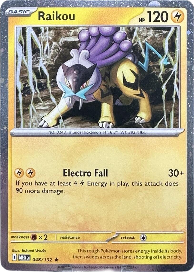 Raikou (048/132) (Cosmo Holo) [Mega Evolution: Base Set] | Exor Games Bridgewater