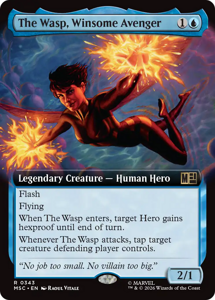 The Wasp, Winsome Avenger (Extended Art) [Marvel Super Heroes Commander] | Exor Games Bridgewater
