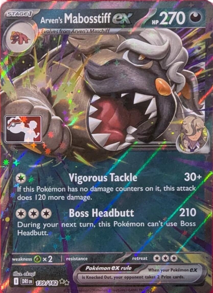Arven's Mabosstiff ex (139/182) [Prize Pack Series Eight] | Exor Games Bridgewater