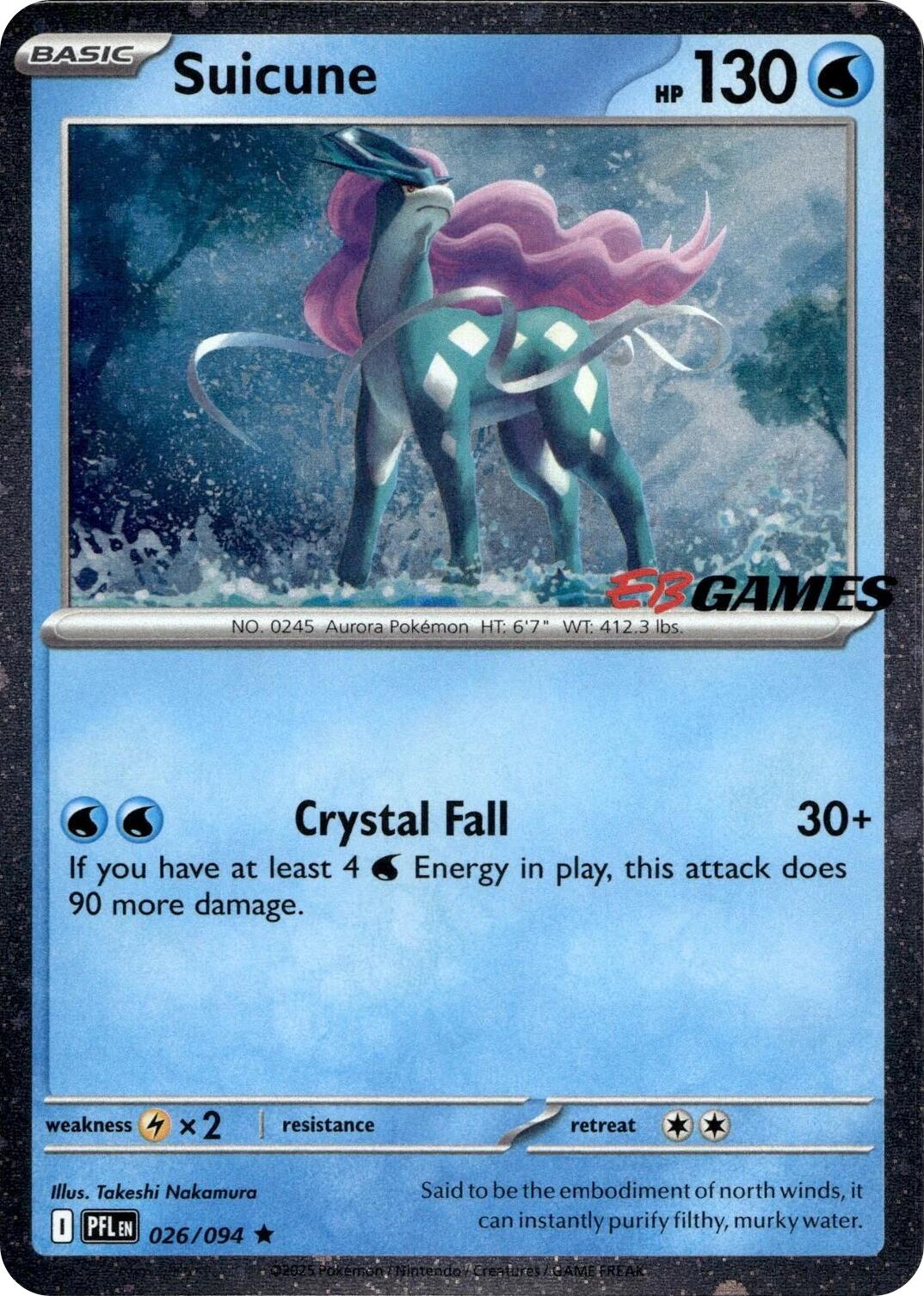 Suicune (026/094) (EB Games Exclusive) [Miscellaneous Cards] | Exor Games Bridgewater