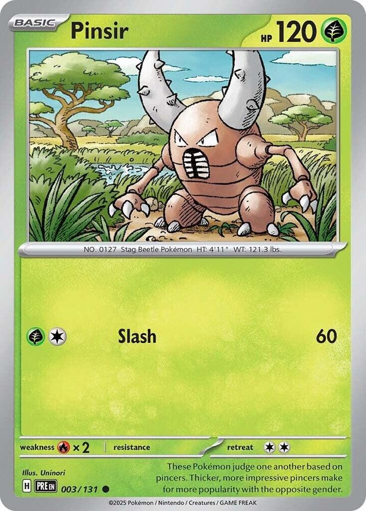 Pinsir (003/131) [Scarlet & Violet: Prismatic Evolutions] | Exor Games Bridgewater