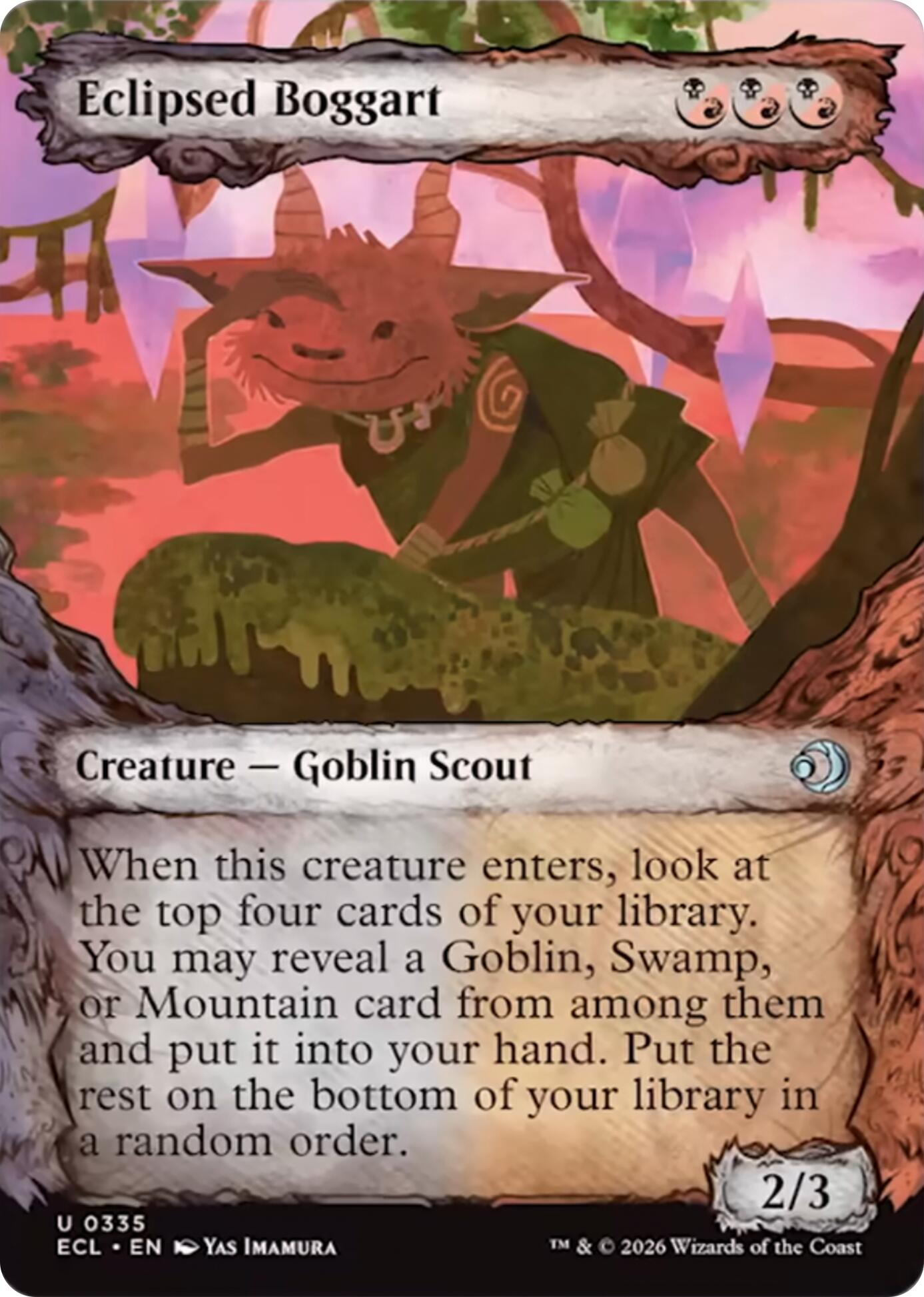 Eclipsed Boggart (Showcase) [Lorwyn Eclipsed] | Exor Games Bridgewater