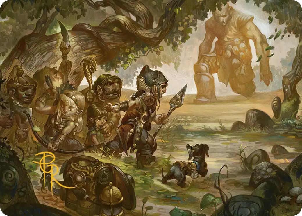 Protective Response Art Card (Gold-Stamped Signature) [Lorwyn Eclipsed Art Series] | Exor Games Bridgewater