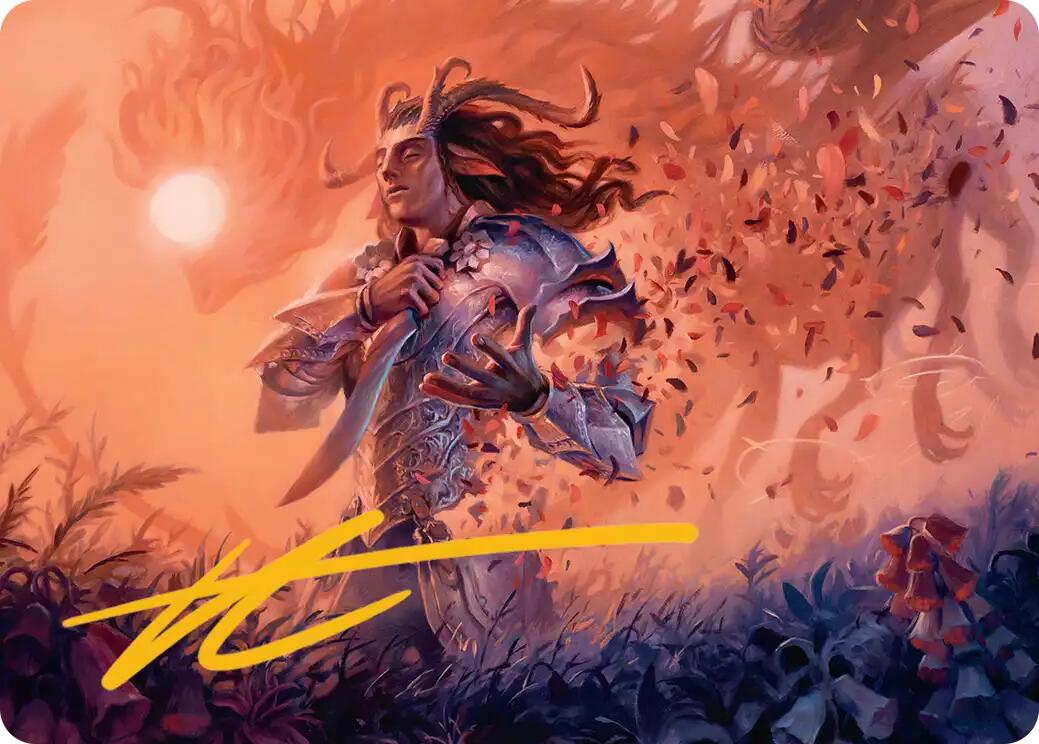 Rhys, the Evermore Art Card (Gold-Stamped Signature) [Lorwyn Eclipsed Art Series] | Exor Games Bridgewater