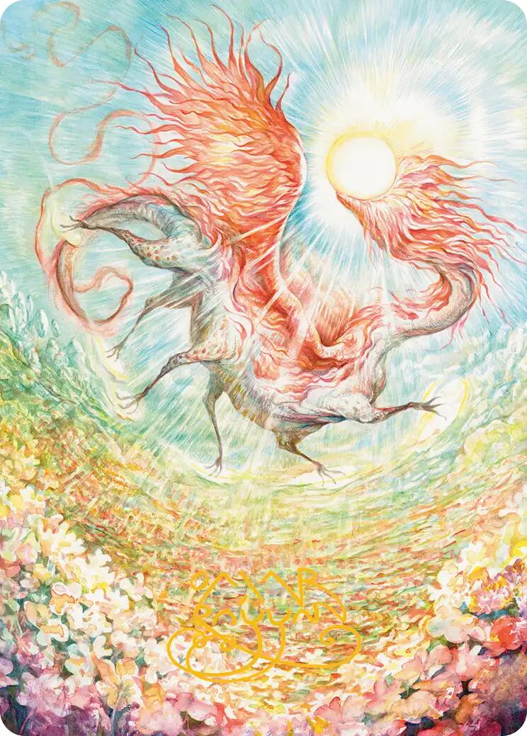 Eirdu, Carrier of Dawn Art Card (Gold-Stamped Signature) [Lorwyn Eclipsed Art Series] | Exor Games Bridgewater