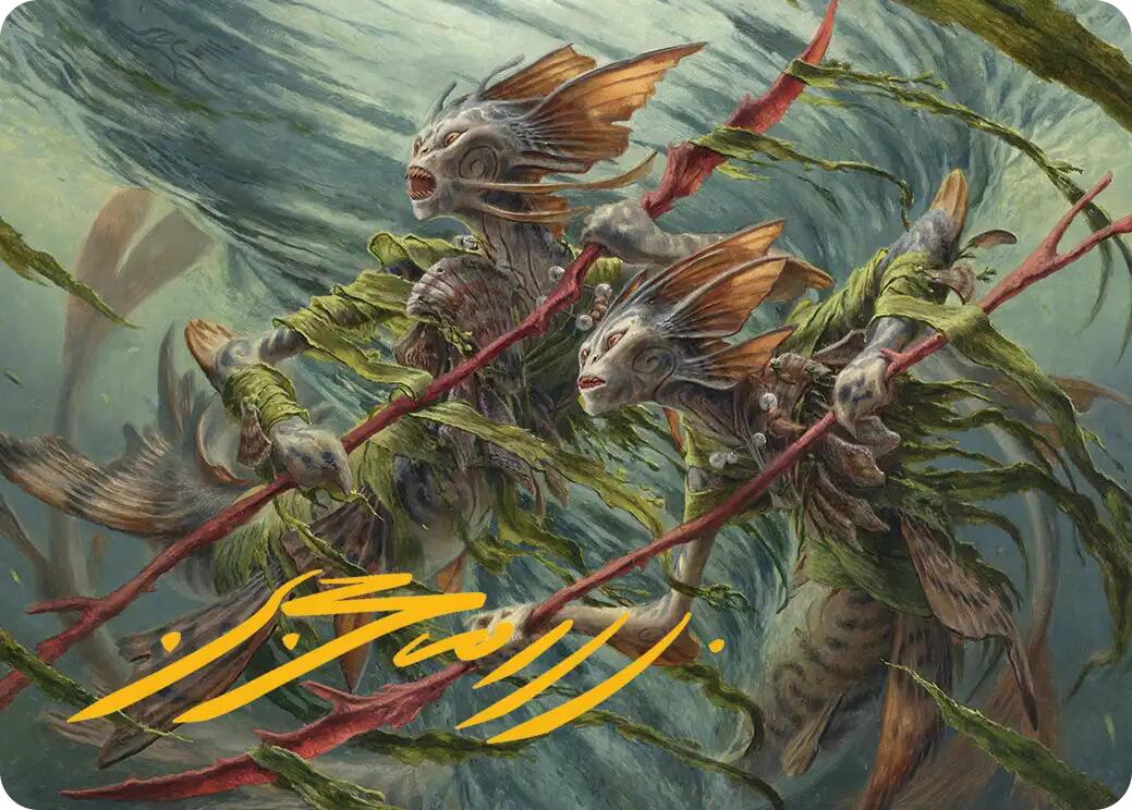 Champions of the Shoal Art Card (Gold-Stamped Signature) [Lorwyn Eclipsed Art Series] | Exor Games Bridgewater